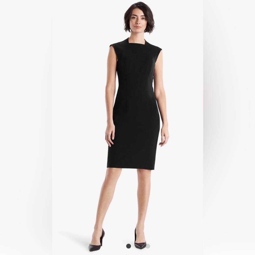 MM LaFleur “Shanna” Classic Black Sheath Dress